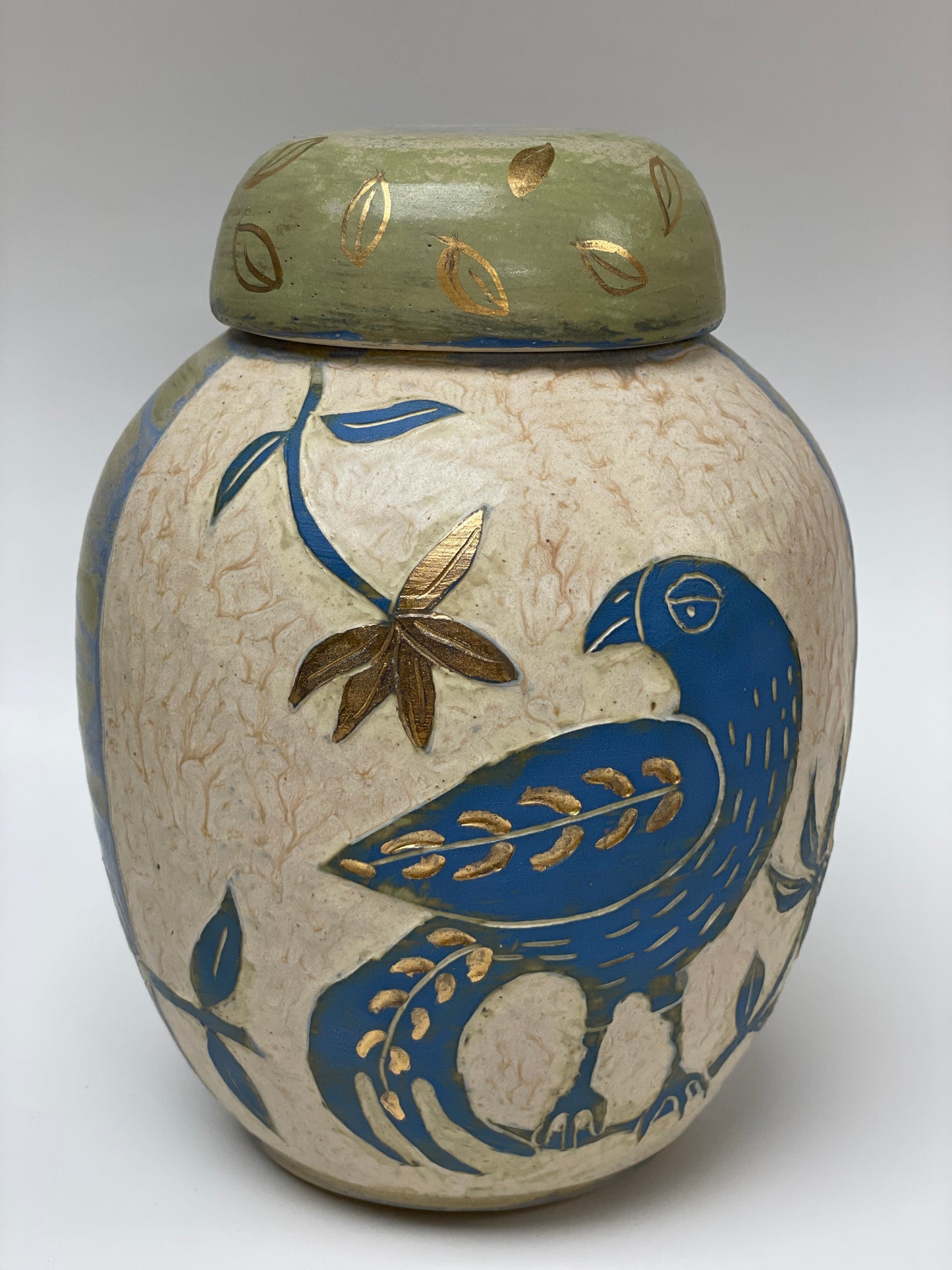 Crow Ginger Jar