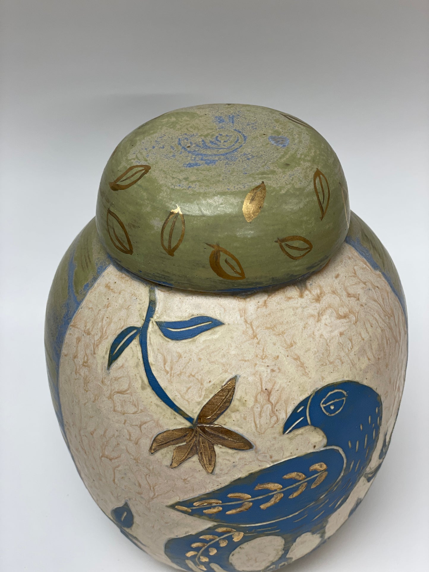 Crow Ginger Jar