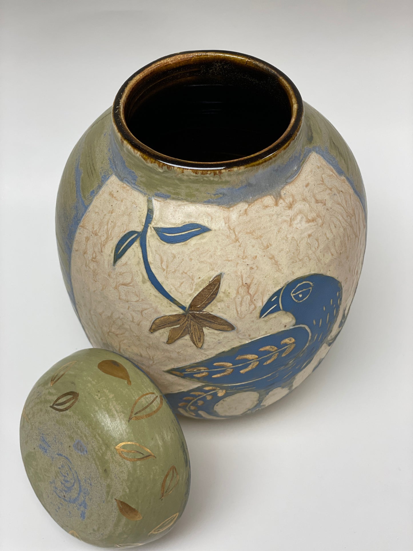 Crow Ginger Jar