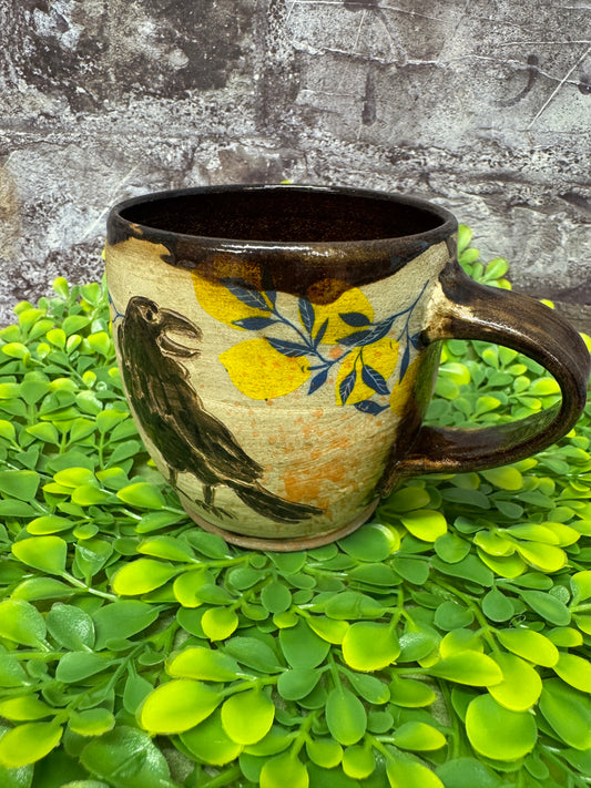 Crow with Lemons Mug