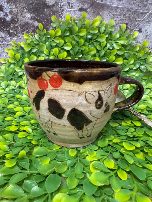 Pig with Cherries Mug