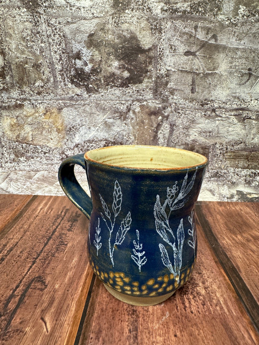 Botanical Blue Mug