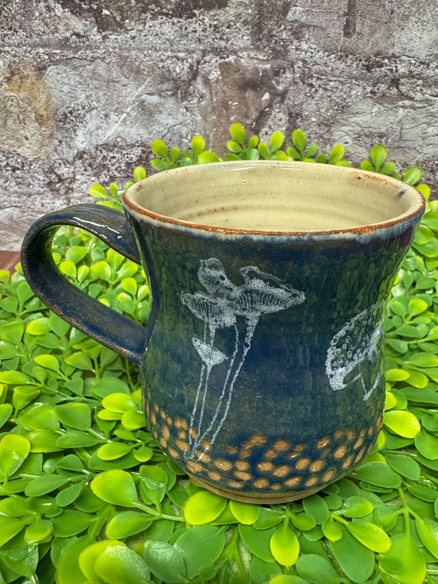 Blue Mushroom Mug