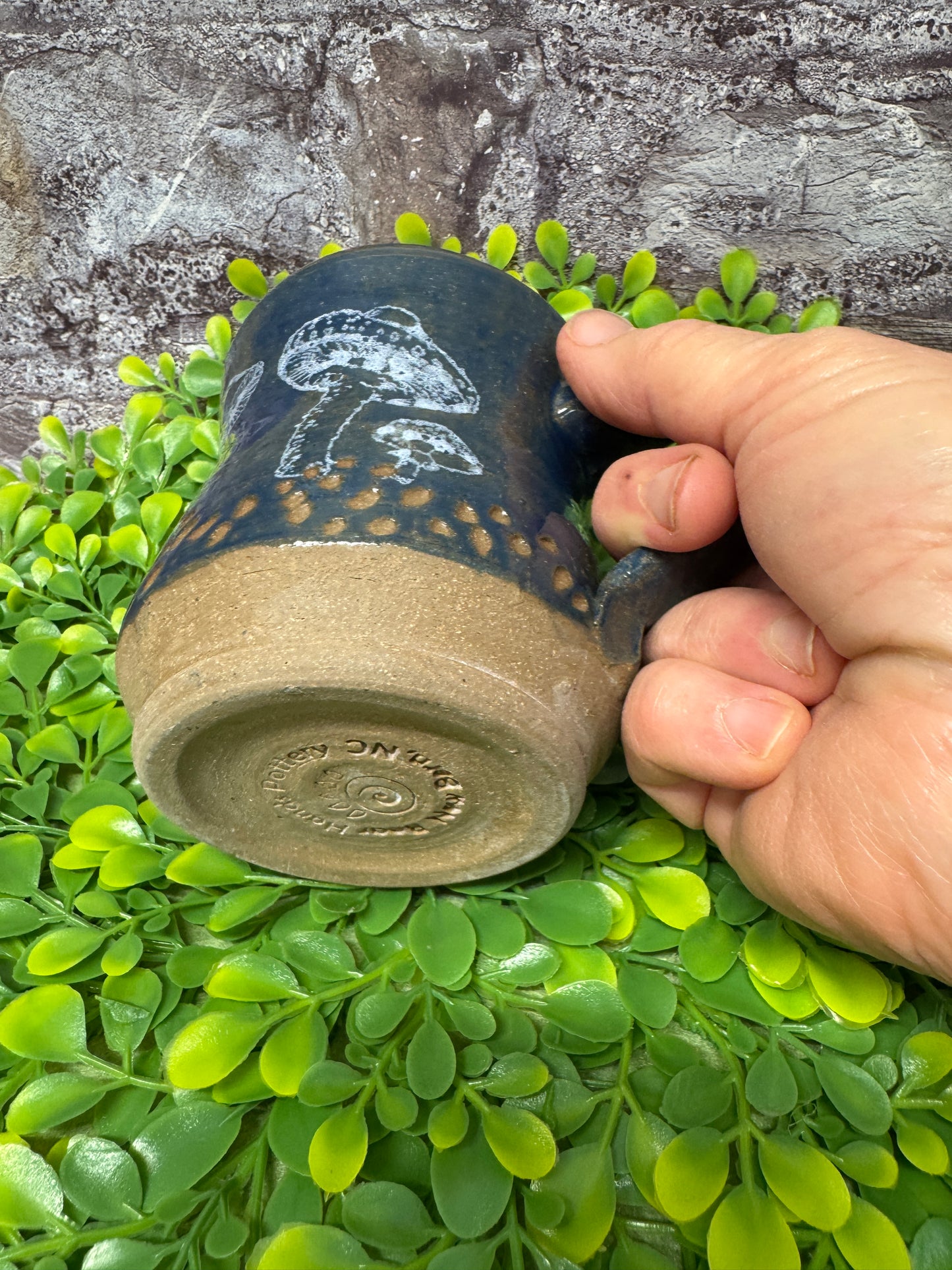 Blue Mushroom Mug