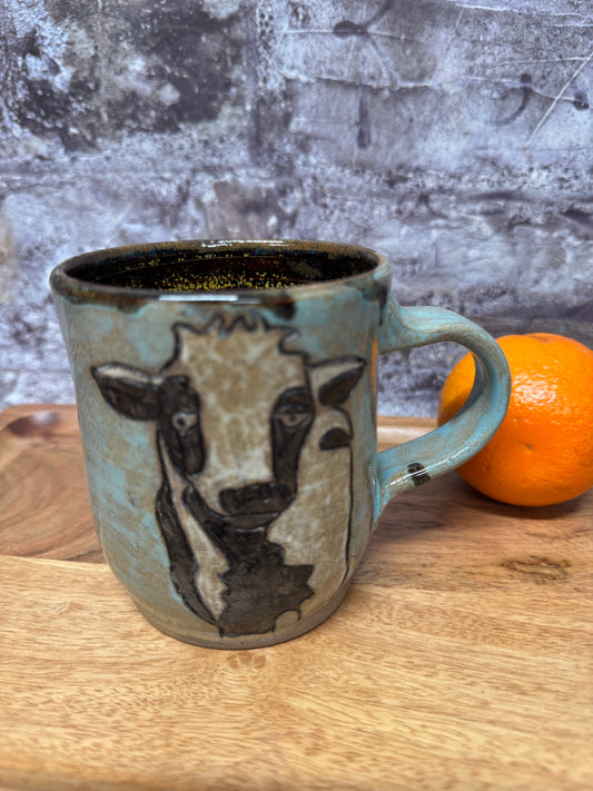 Blue Cow Mug